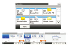图片:易于使用的操作面板配有彩色触摸屏,能够显示大图标和动画菜单。