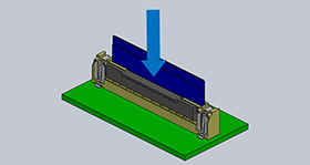 照片: FPC/FFC与基板垂直接插的垂直式(ST-Type)